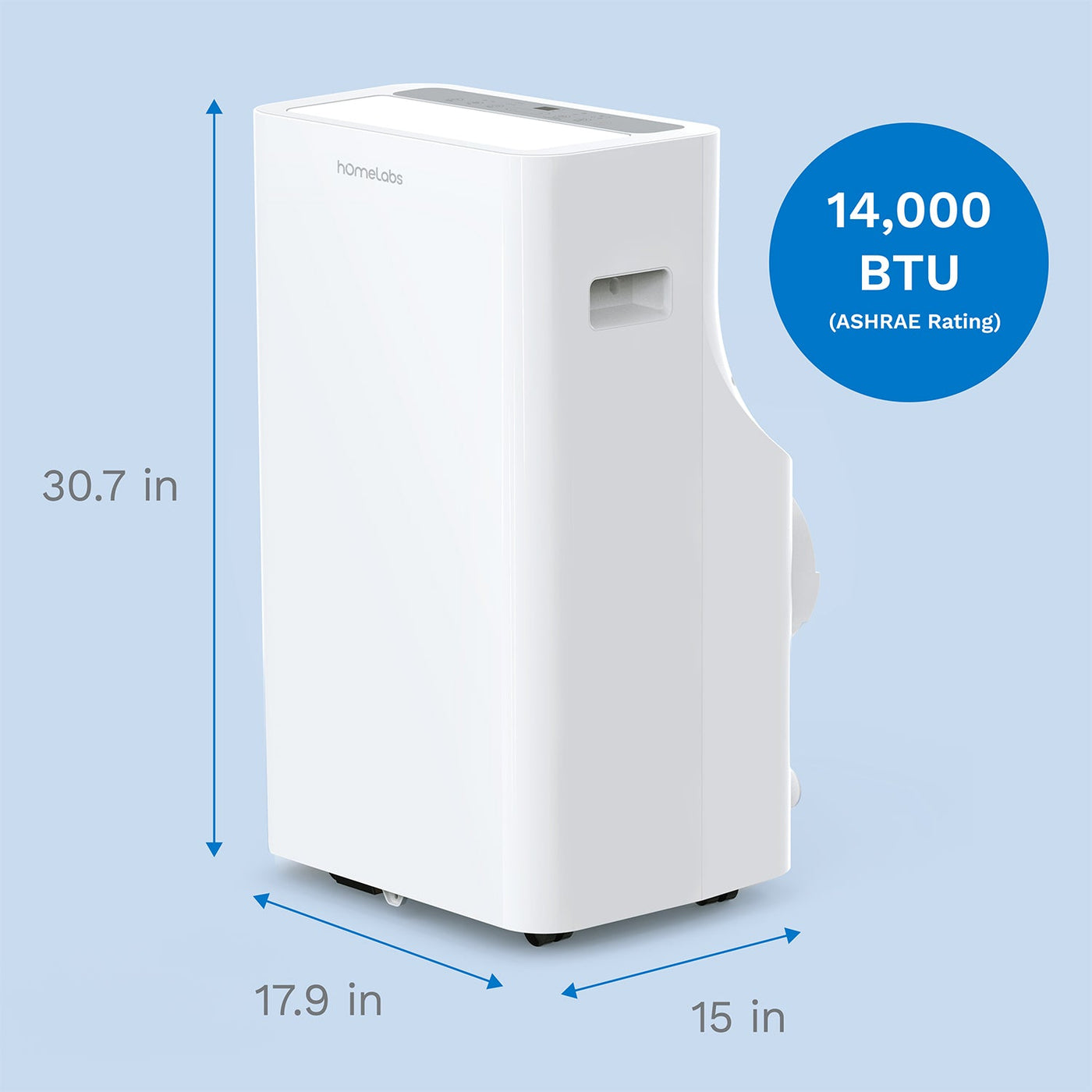 hOmeLabs | 14000 BTU Portable Air Conditioner (new CEC 10000 BTU)