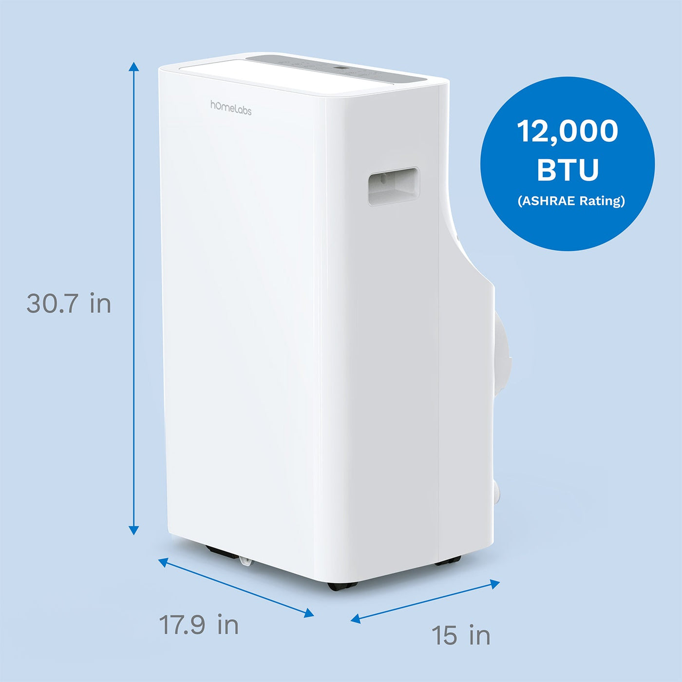 hOmeLabs | 12000 BTU Portable Air Conditioner (new CEC 8000 BTU)
